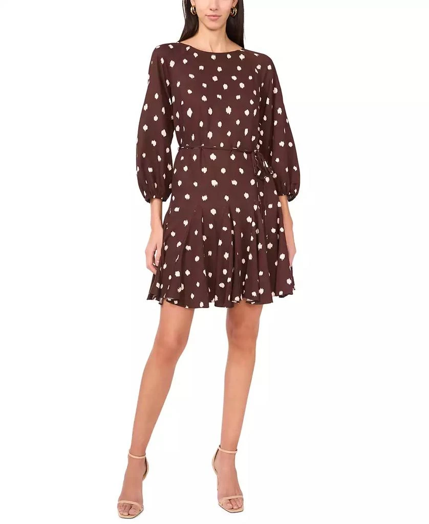 1. State Women's 3/4-Sleeve Dot Mini Dress 3