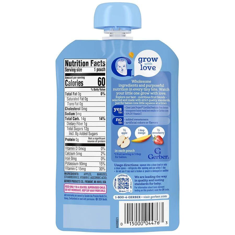 Gerber Wonderfoods Toddler Food Apple Mango Strawberry 2