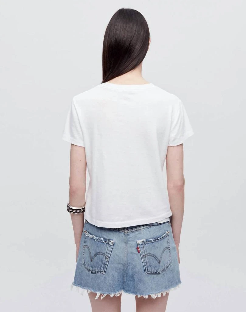 REDONE Classic Ski Spree Tee In Vintage White 2