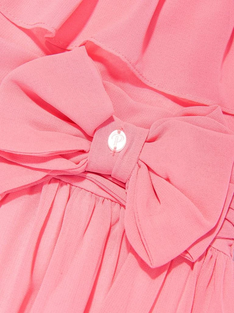 Patachou Patachou Bow-Detailed Square Neck Chiffon Dress 3