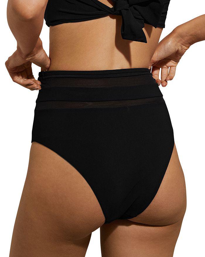 REISS Jemma High Rise Mesh Inset Bikini Bottom