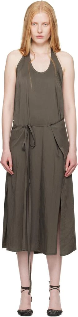 Lemaire Brown Apron Midi Dress 1