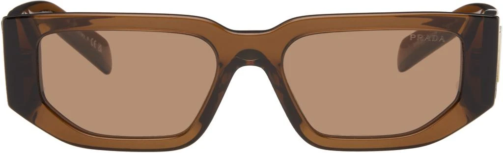 Shop Brown Rectangle Sunglasses on Sale at BeyondStyle – Get  display picture 3