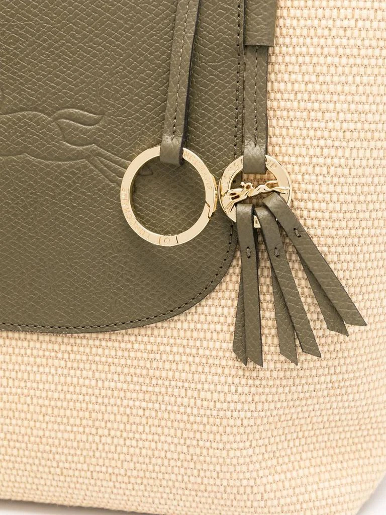 Longchamp Longchamp L Le Pliage Raffia Tote Bag 5
