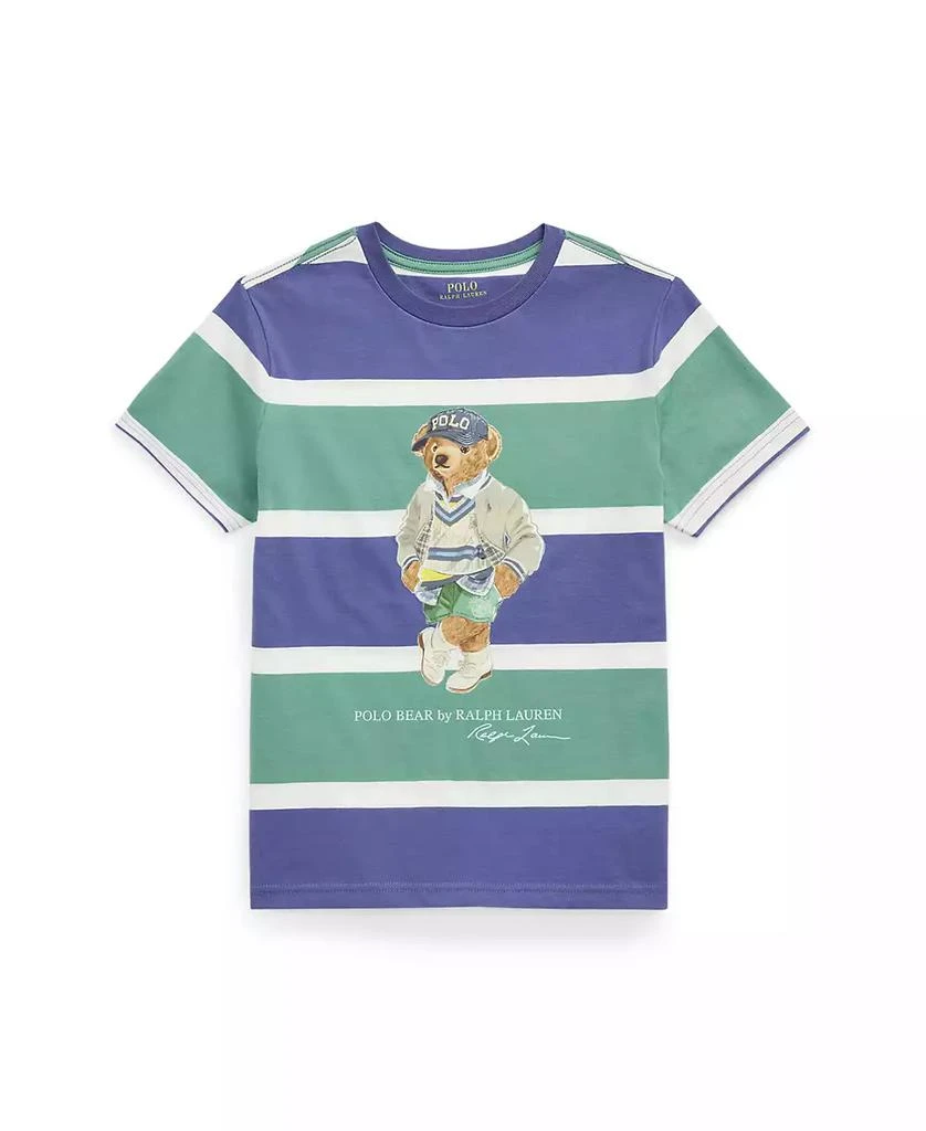 Ralph Lauren Big Boys Polo Bear Striped Jersey T-Shirt new arrivals