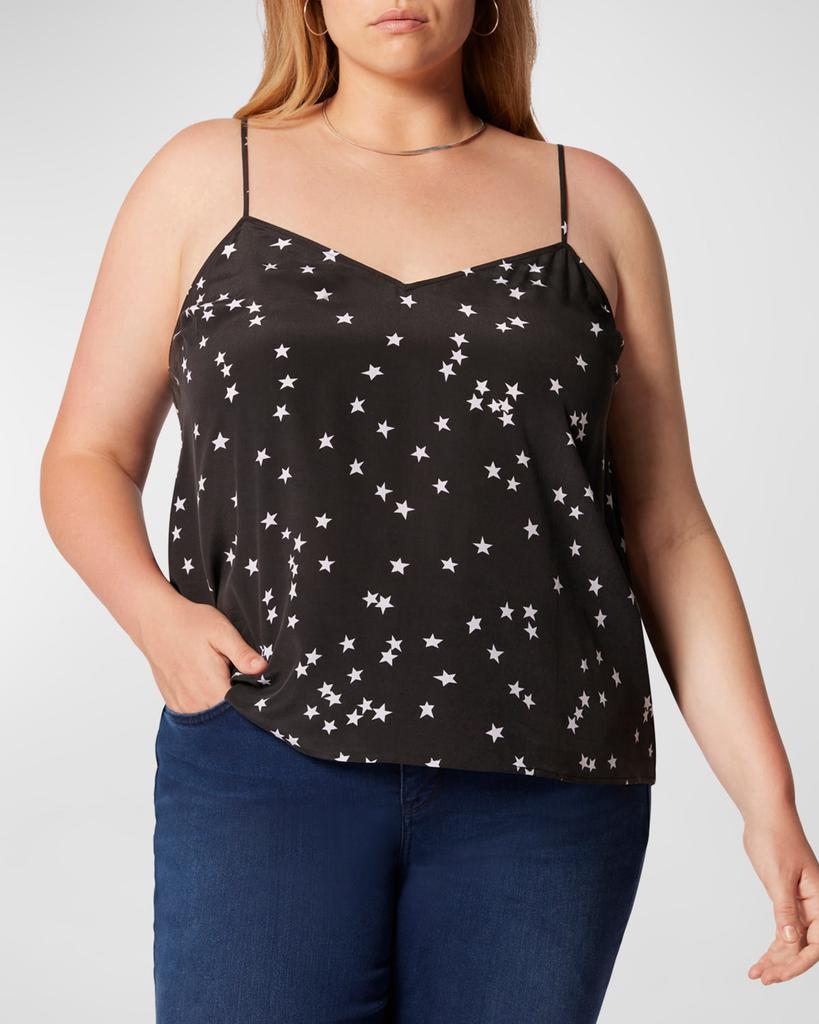 Equipment Plus Size Layla Star-Print Silk Cami