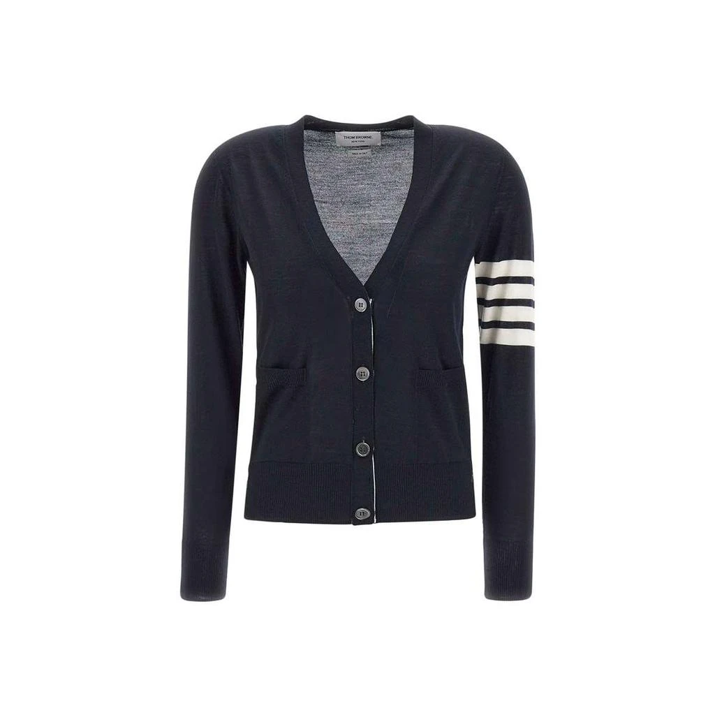 Thom Browne Thom Browne 4 Bar V-Neck Cardigan from Cettire