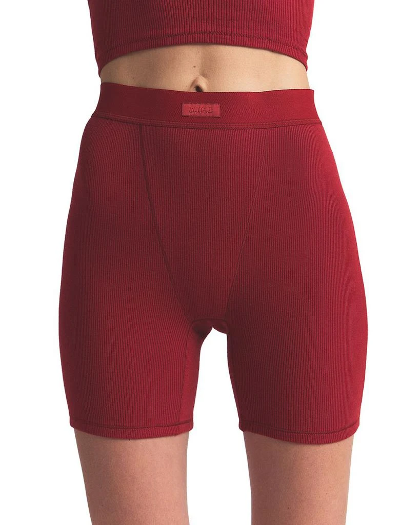 SKIMS Cotton Rib Boxer Shorts 1