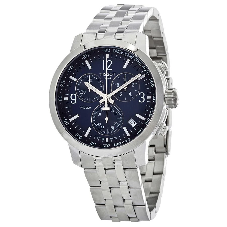 Tissot PRC 200 Chronograph Quartz Blue Dial Men's Watch T114.417.11.047.00 1
