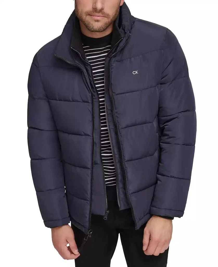 Calvin Klein Men's Puffer With Set In Bib Detail, Created for Macy's 3