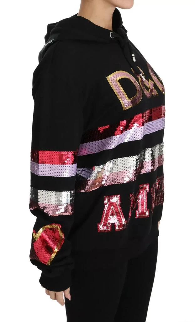Dolce 
Gabbana DG Sequined Hooded Pullover Women
s Sweater 5
