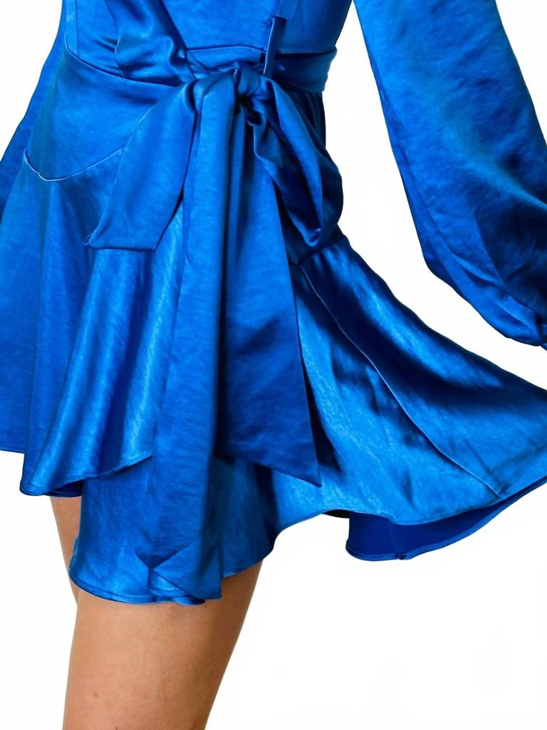 knee length dresses for ladies D.K. Midi Wrap Dress in Matte Crepe  Anemos