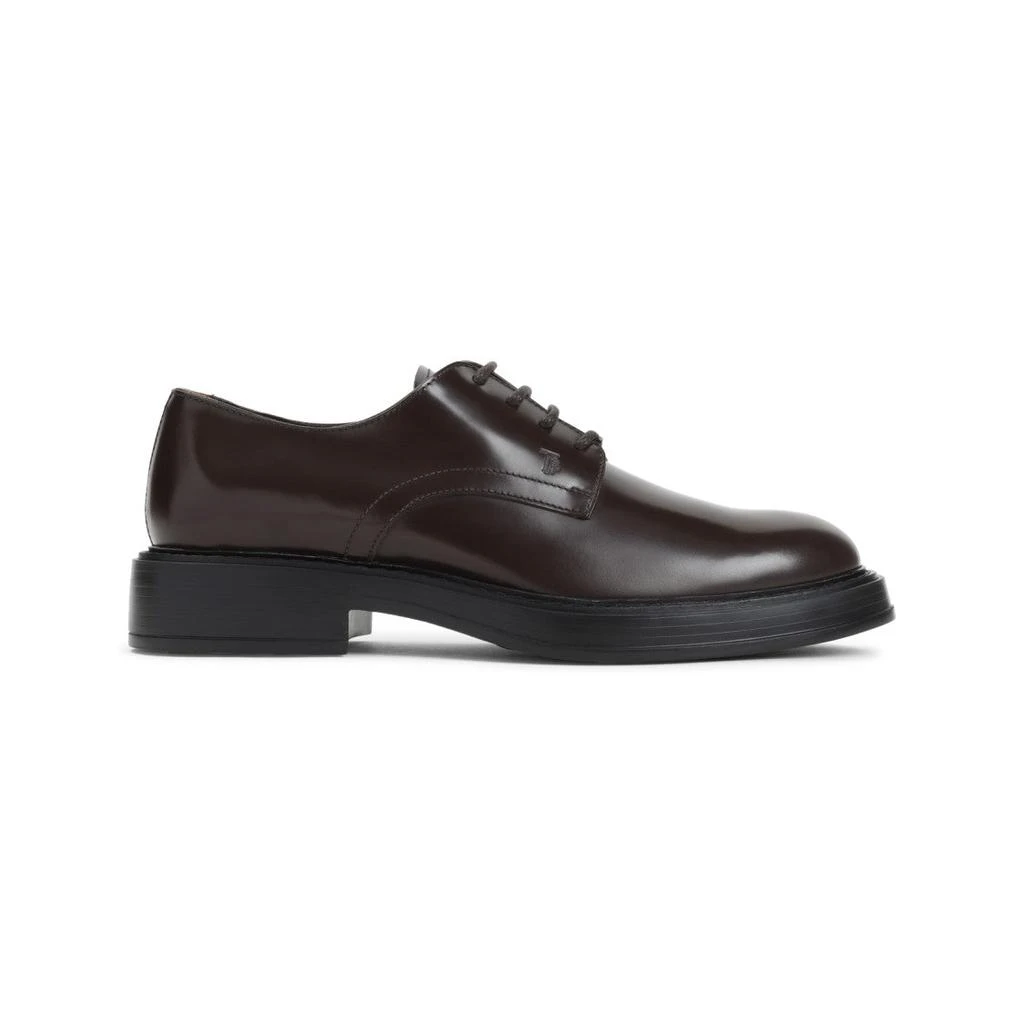 Tod’s Brown Leather Lace-Ups s-l400.jpg main image 3