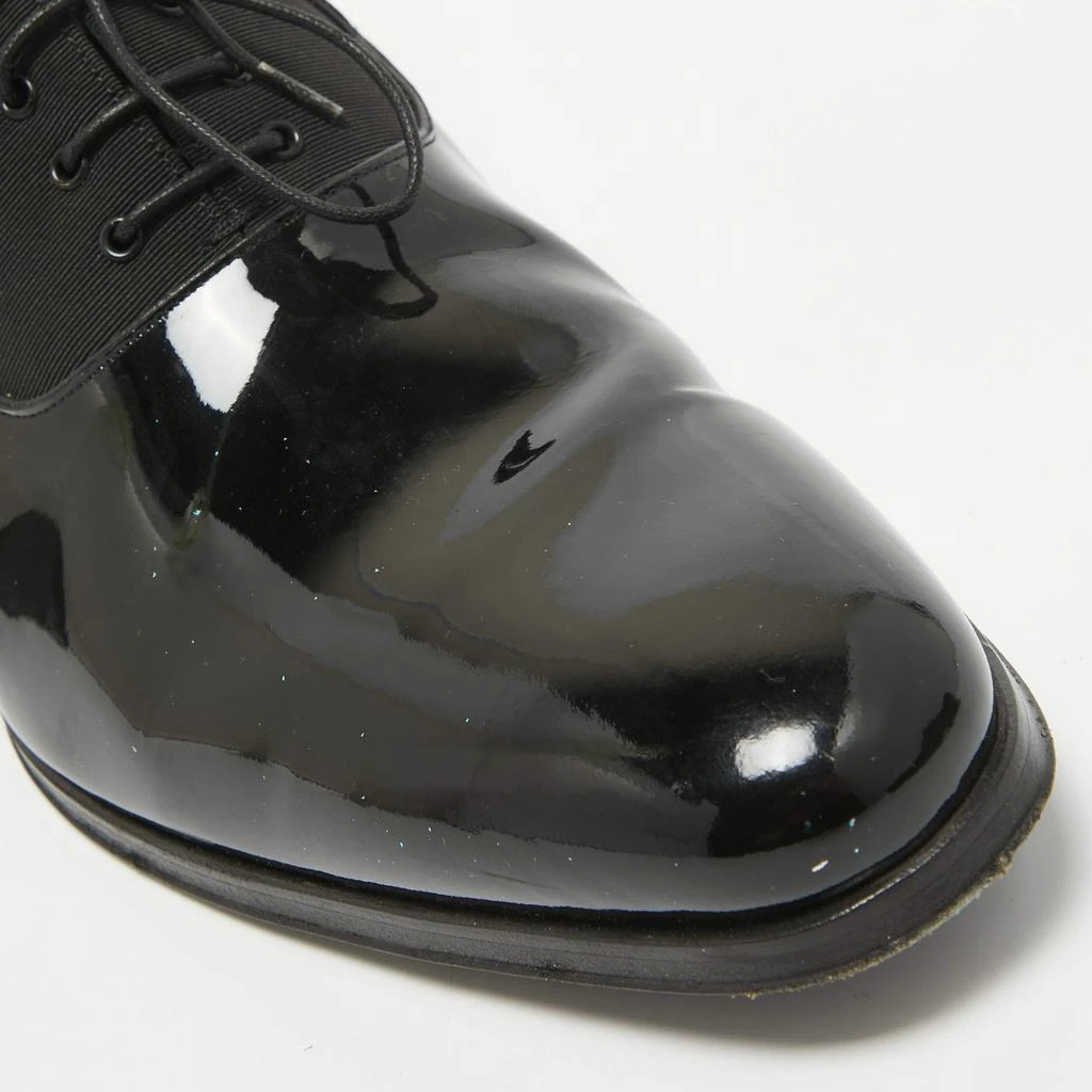 Dior Dior Black Patent Leather Lace Up Oxfords Size 41.5 7