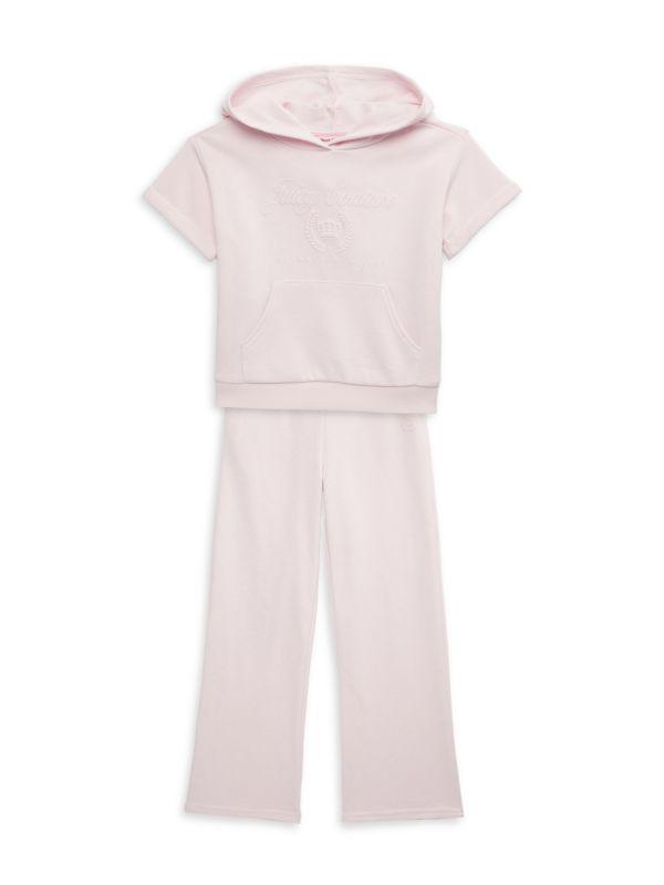 Juicy Couture Baby Girl
s, Little Girl
s 
Girl
s 2-Piece Logo Hoodie 
Pants Set