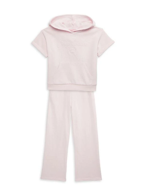 Juicy Couture Baby Girl
s, Little Girl
s 
Girl
s 2-Piece Logo Hoodie 
Pants Set 1