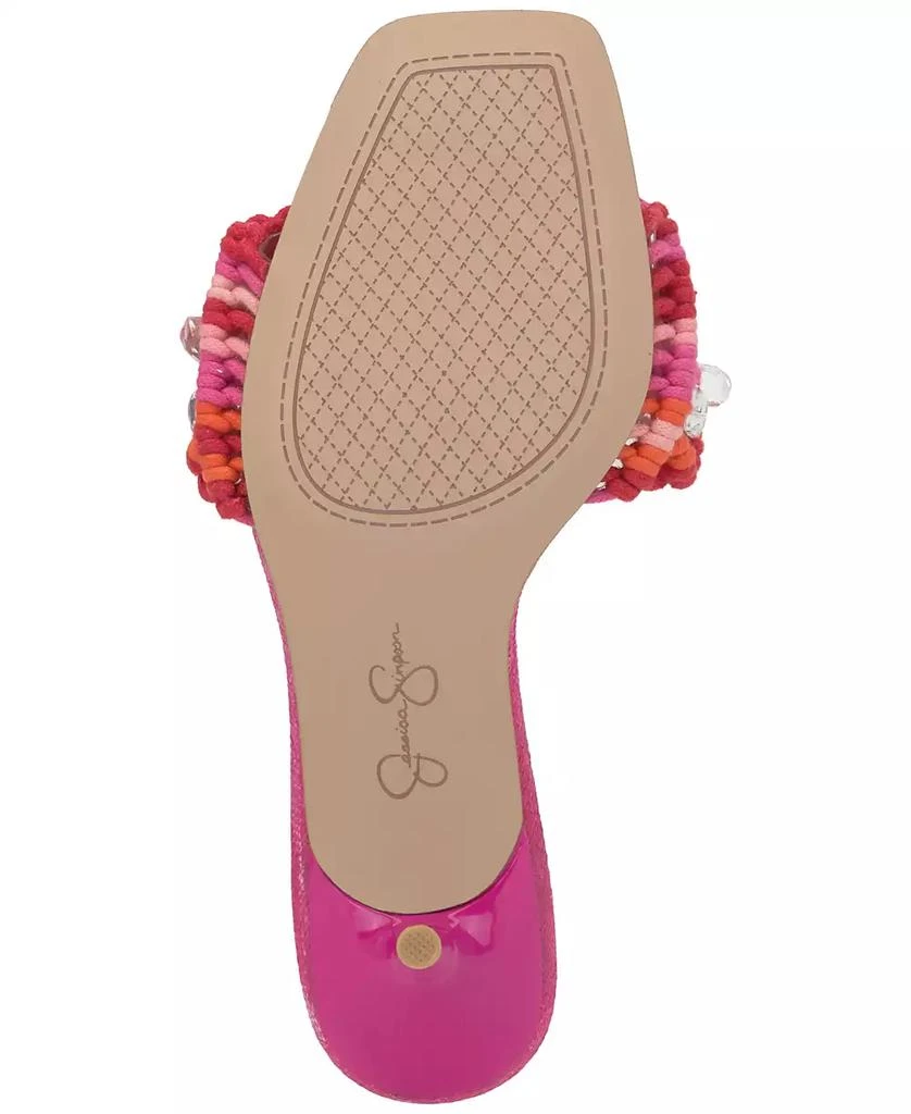 Jessica Simpson Women's Cameleah Embellished Woven Dress Sandals 5