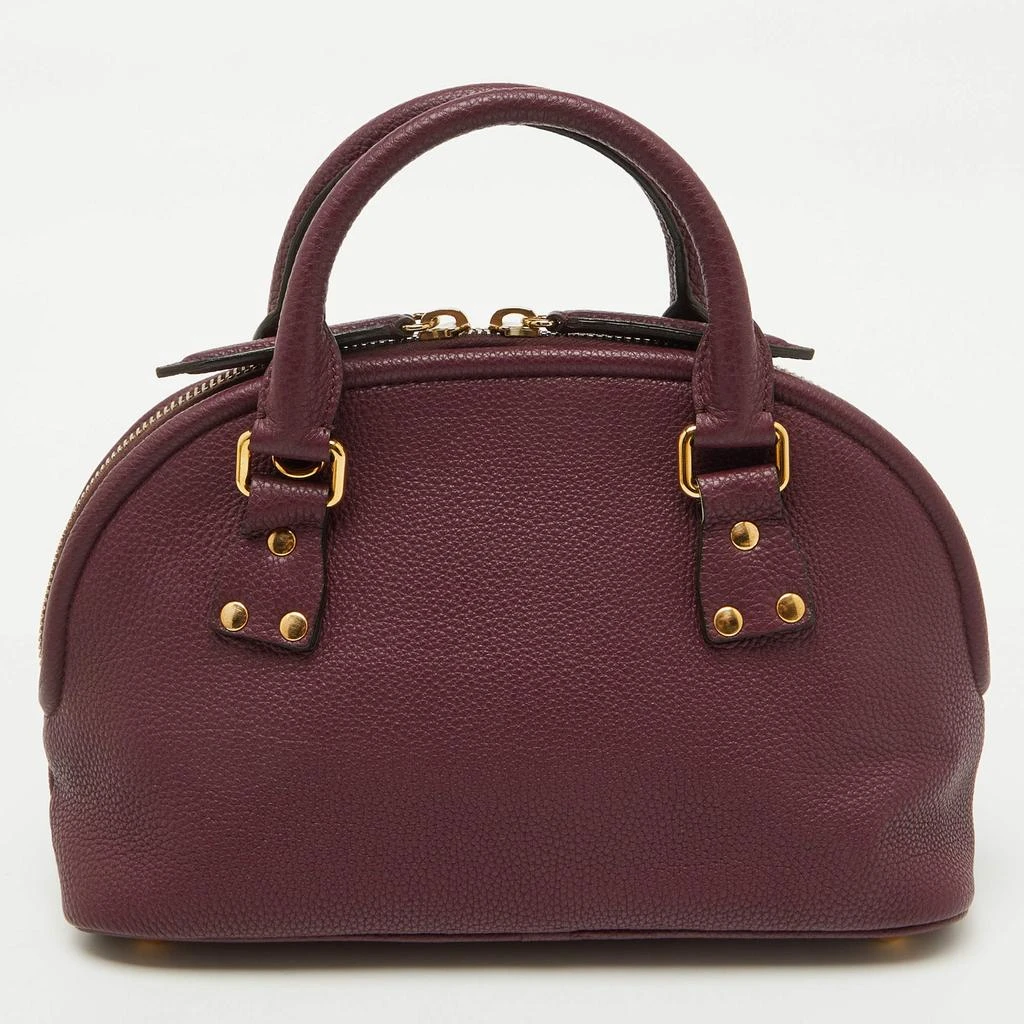 Burberry Burberry Plum Purple Leather Orchard Zip Satchel 4