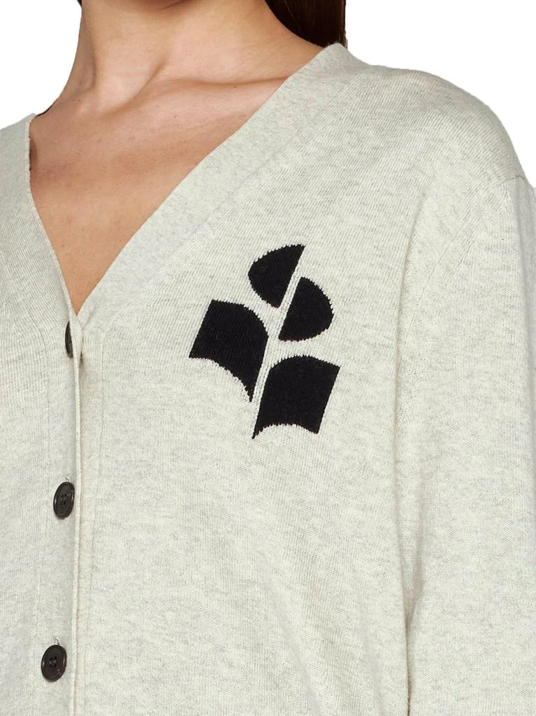 Isabel Marant Étoile Isabel Marant Étoile Karin Logo Intarsia Knitted Cardigan 5