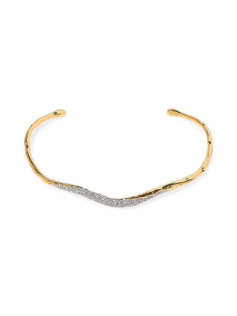 Alexis Bittar Solanales Skinny Collar 14K-Gold-Plated 
Crystal Necklace 1
