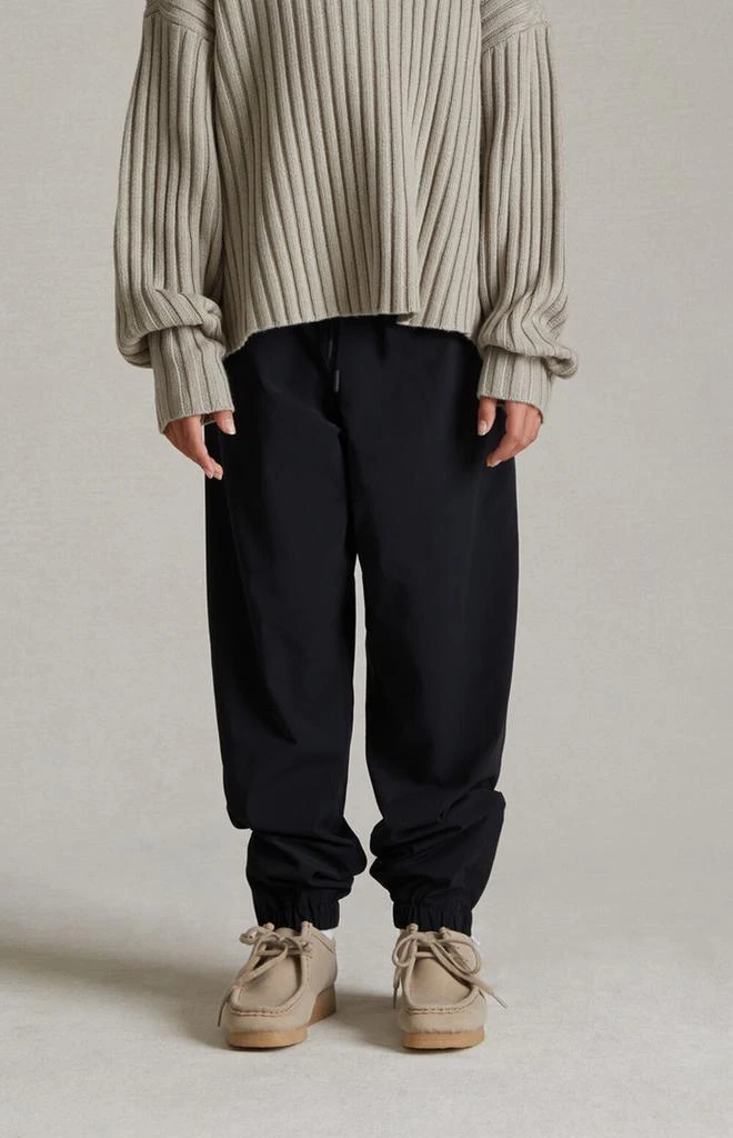 Essentials Essentials Jet Black Nylon Track Pants 3