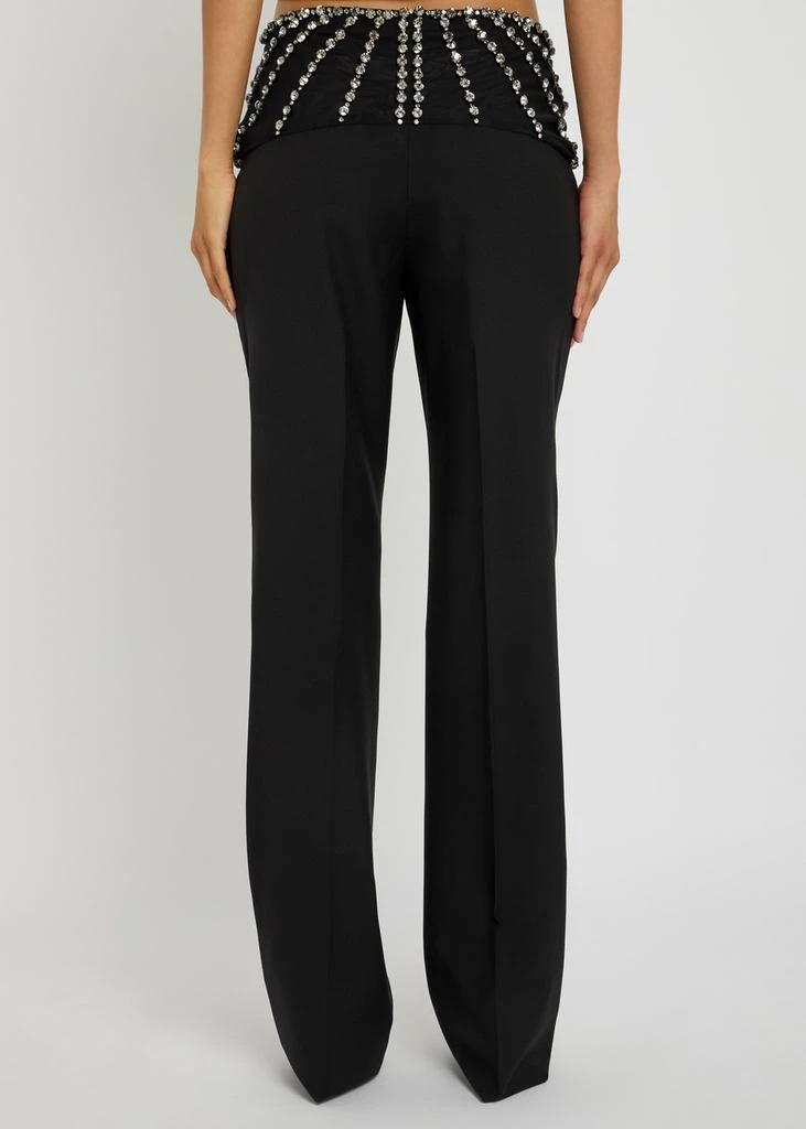 Stella McCartney Crystal-embellished straight-leg trousers 3