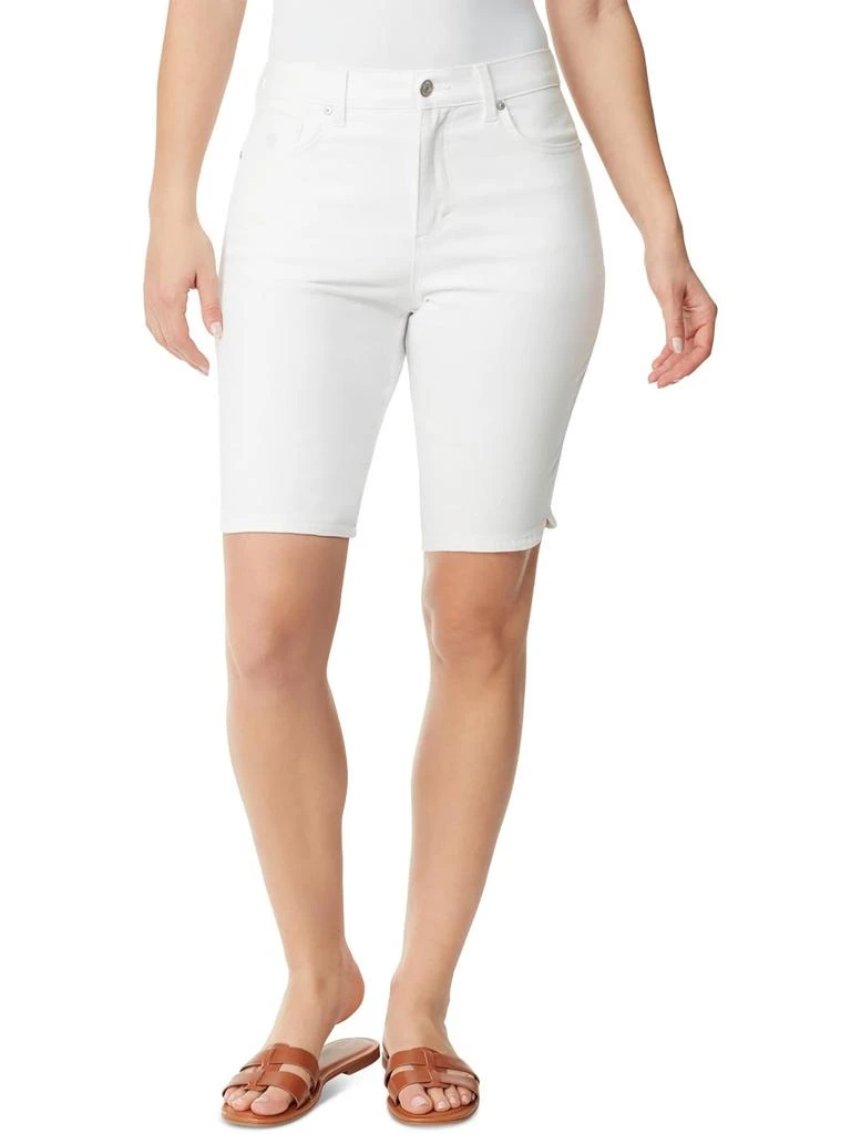 Gloria Vanderbilt Amanda Womens High Rise Knee-Length Bermuda Shorts 4