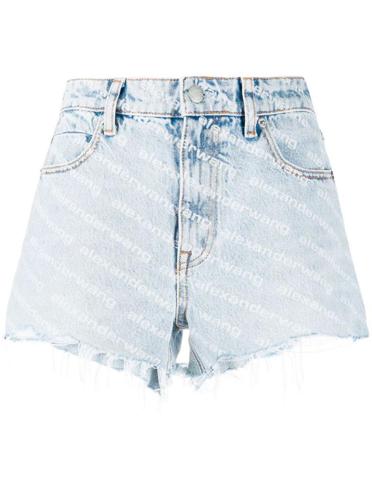 Alexander Wang Alexander Wang Logo Print Shorts Clothing