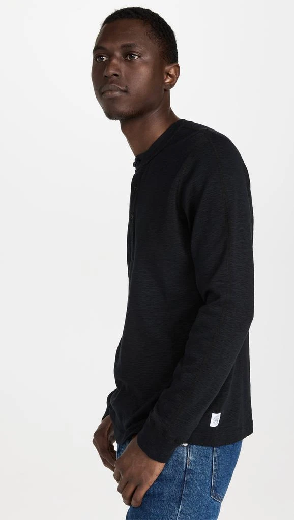 REIGNING CHAMP Slub Long Sleeve Henley Tee 3