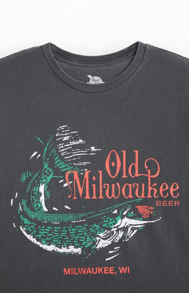 null Old Milwaukee Beer Fish T-Shirt 2