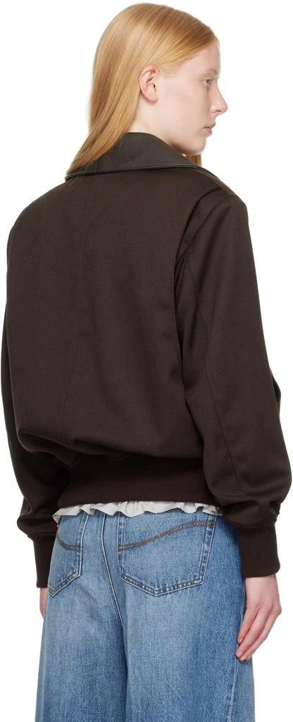 Stella McCartney Burgundy Twill Tailoring Field Jacket 3