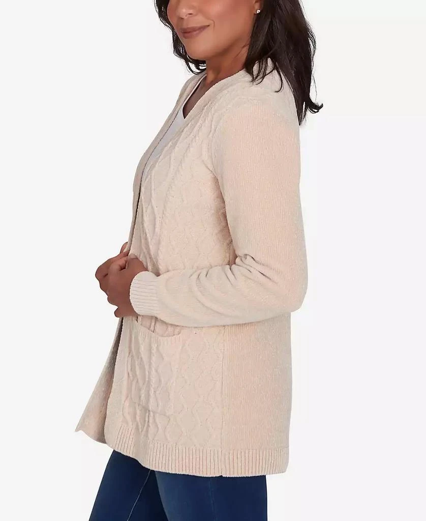 Alfred Dunner Petite Classics Chenille Cardigan Sweater with Pockets 4