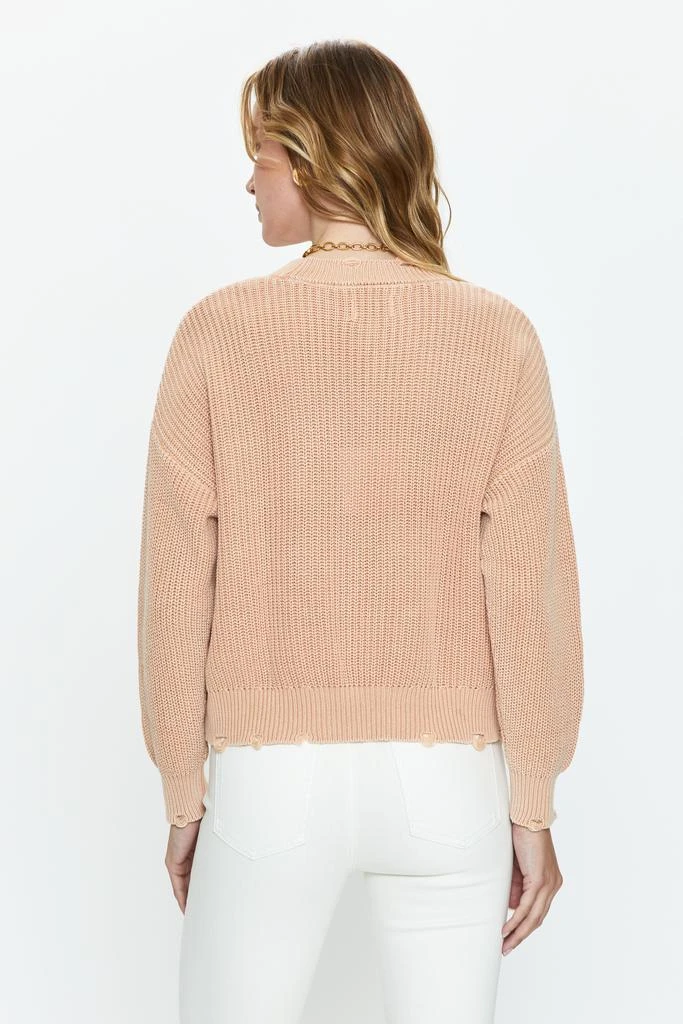 Pistola Denim Eva Crew Neck Sweater - Sandwashed Tan 4