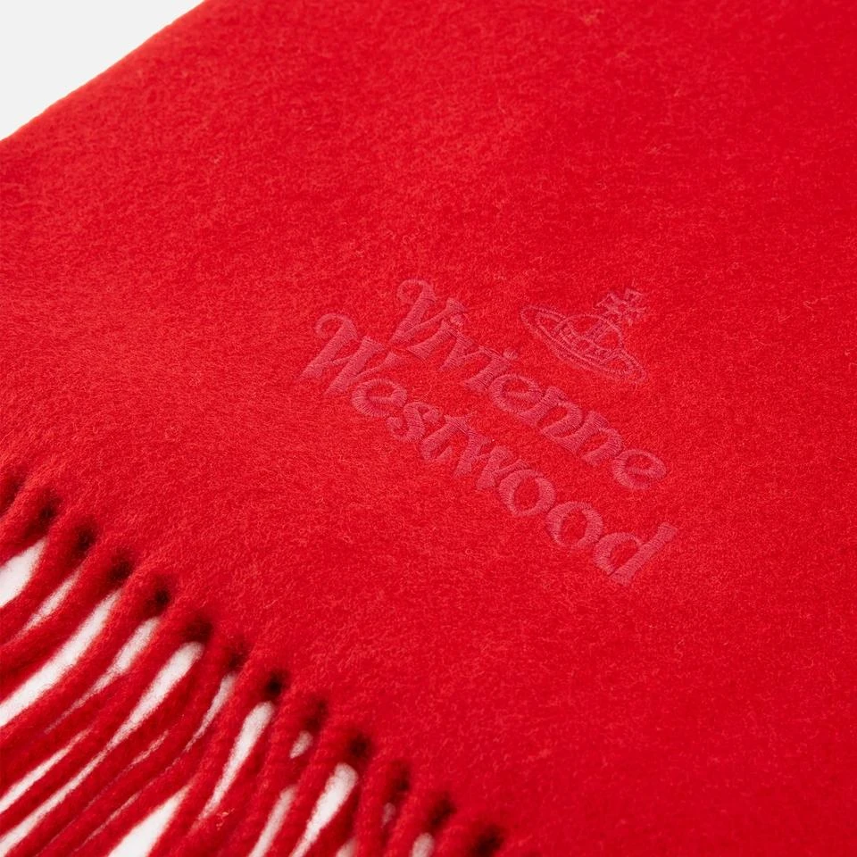 Vivienne Westwood Vivienne Westwood Embroidered Wool Logo Scarf 3
