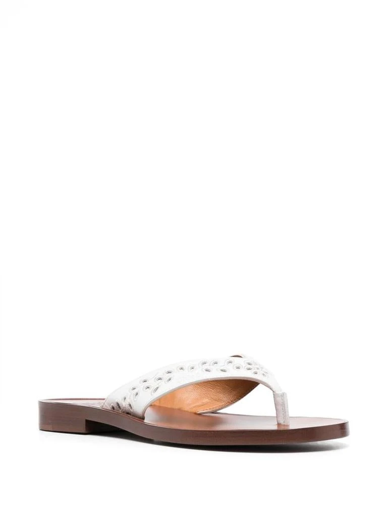 Chloé Chloé X Eres Paz Leather Thong Sandals 4