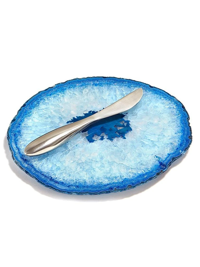 ANNA New York Agate Small Plate & Spreader 1