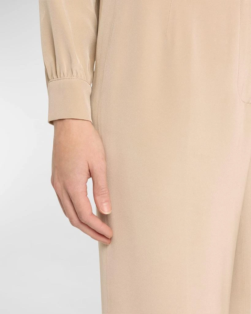 Libertine Fawn Wide-Leg Silk Trousers 5