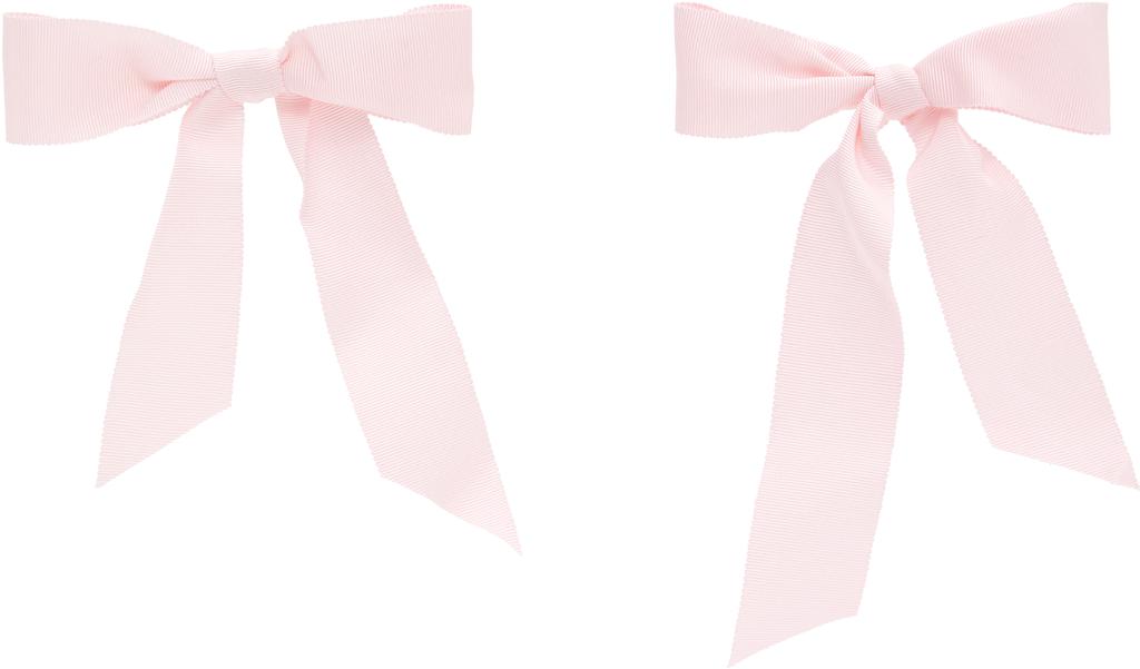 D'heygere Pink Bow Earrings