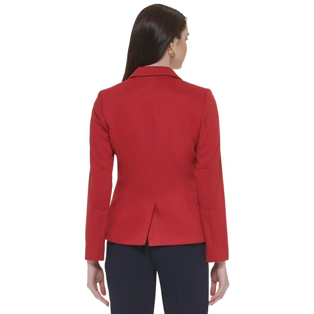 Tommy Hilfiger Women's One-Button Elbow-Patch Blazer 2