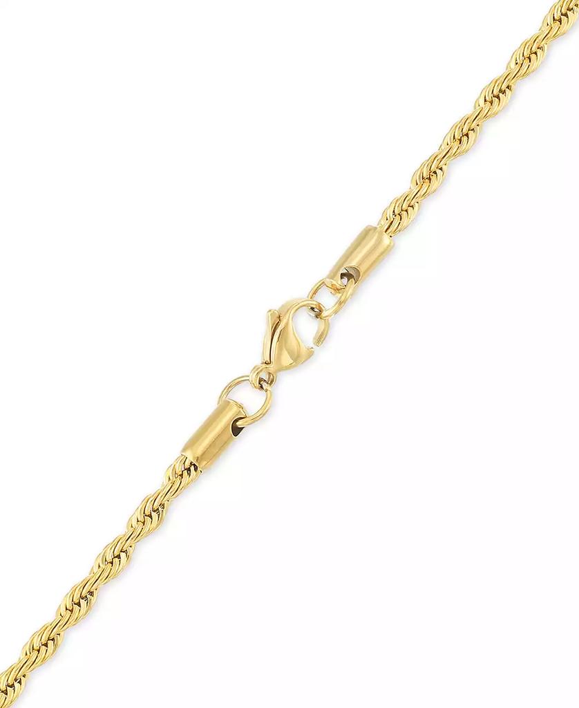 LEGACY for MEN by Simone I. Smith Lion
s Head Two-Tone 24" Pendant Necklace in Stainless Steel 
Yellow Ion-Plate
