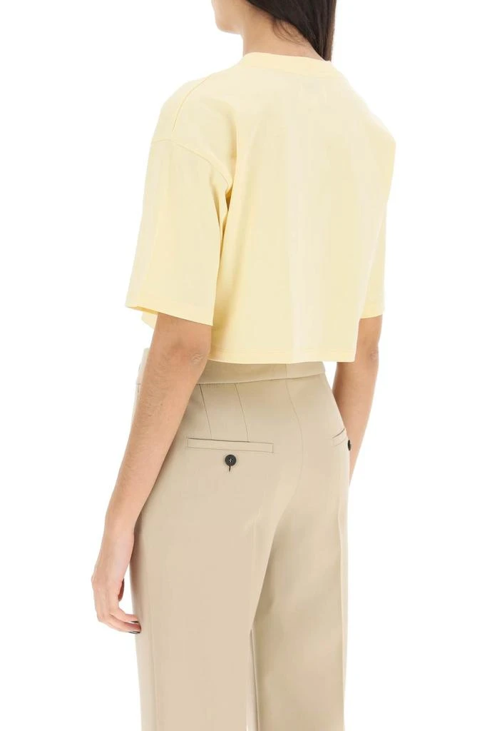 Loulou Studio Loulou studio 'gupo' mercerized cotton cropped t shirt 3