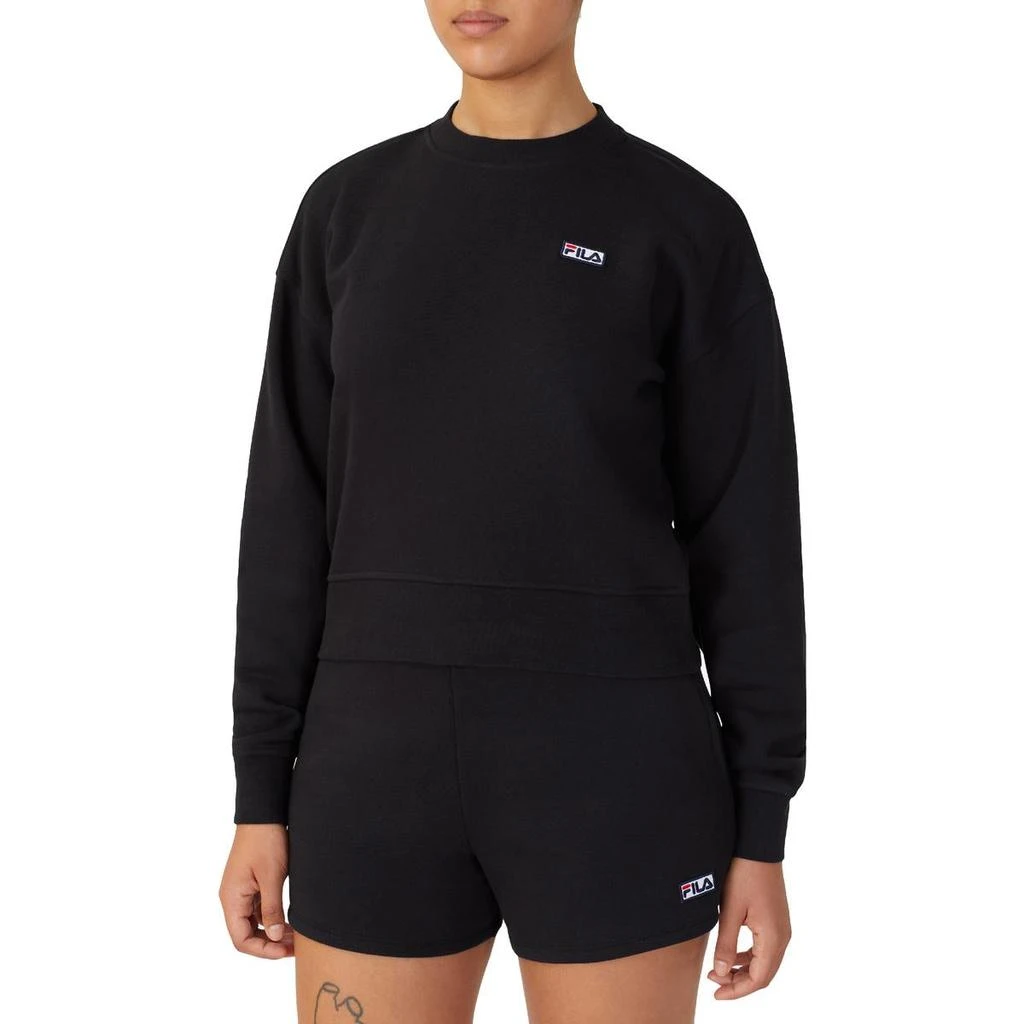 Fila Fila Stina Women's Fleece Lined Crewneck Athletic Pullover Sweatshirt 1