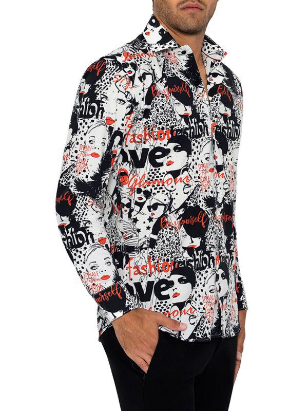 Bertigo Graphic Long Sleeve Shirt