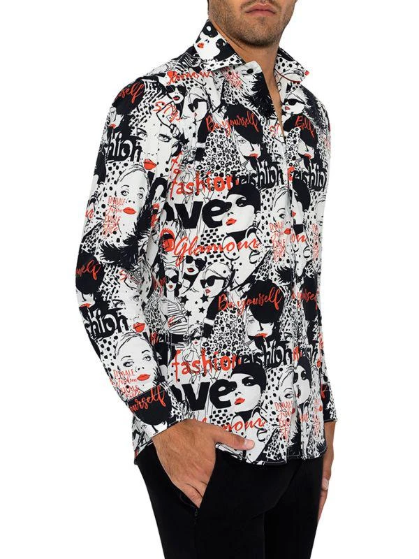 Bertigo Graphic Long Sleeve Shirt 2