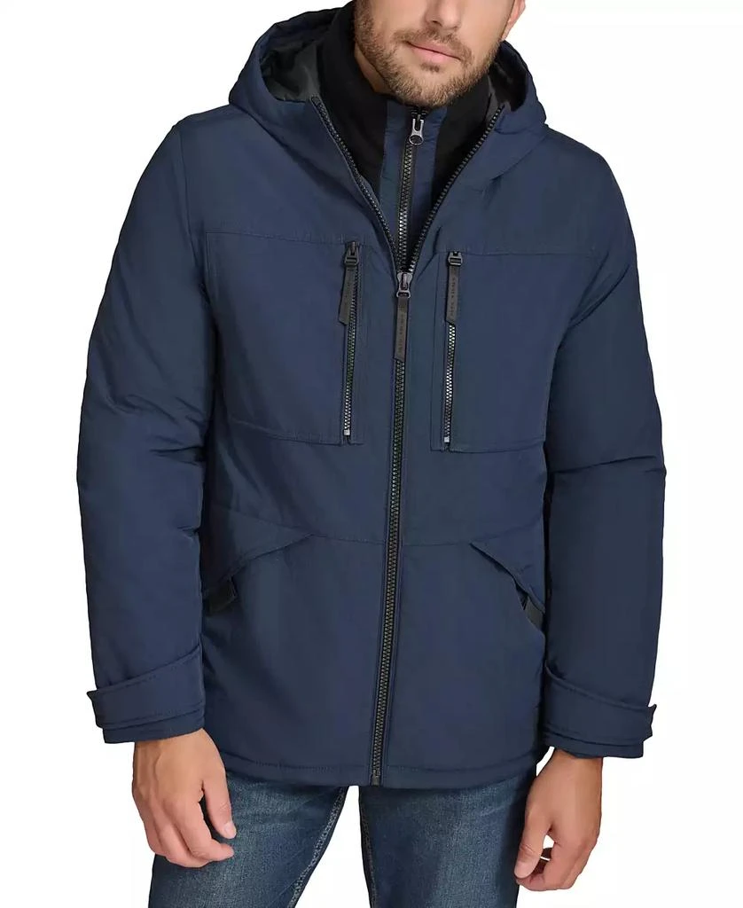 Marc New York by Andrew Marc Men's Turon Y-2 Crinkle Zip Front Jacket with Inner Bib 1