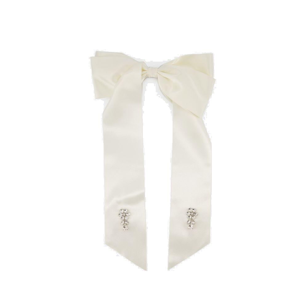 ヘアアクセサリー Flower Bow Hair Clip - Simone Rocha - Polyester - Black Simone Rocha Simone Rocha Flower Bow Hair Clip - Hats
