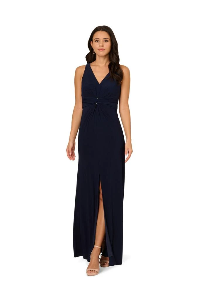 Adrianna Papell Shirred mermaid jersey gown - Dresses & Skirts - BeyondStyle