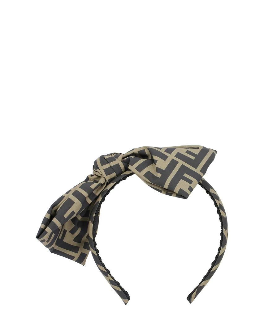 Fendi Fendi Kids FF Motif Bow Headband 1