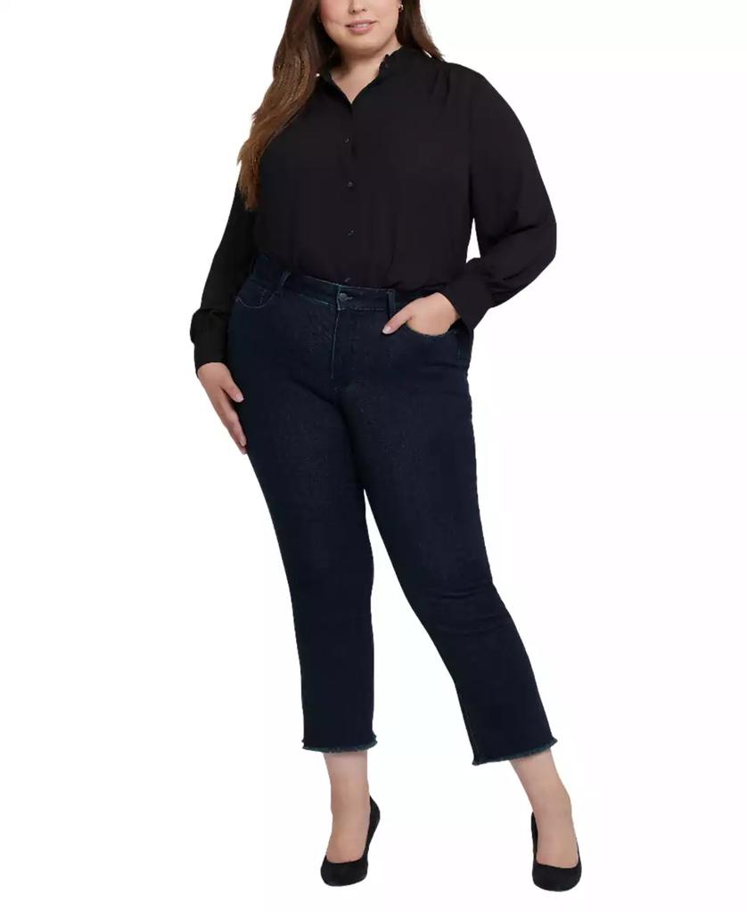 NYDJ Plus Size Marilyn Ankle Straight Pull On Jeans