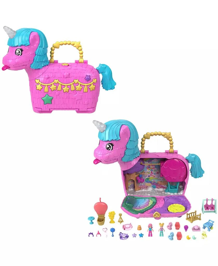 Polly Pocket Unicorn Partyland Playset with 2 Micro Dolls 1